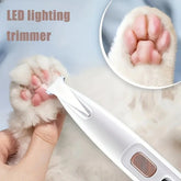 Rechargeable Pet Hair Trimmer Kit, Pet Paw Trimmer, Cordless Quiet Dog Trimmer for Grooming with LED Light, Small Dog Grooming Clippers for Dogs & Cats, Pet Grooming Tool,Waterproof, Low Noise Pet Shaver,