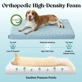 Lesure Cooling Orthopedic Dog Thick Mat – Q-Max>0.5 Cooling Mat with Washable Cover, Egg Crate Foam Non-Slip Bed for Extra Large Dogs